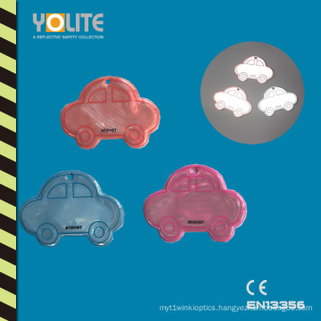 Car Shaped Reflective Hanger Cute Promotional Gift with En13356 CE Approved